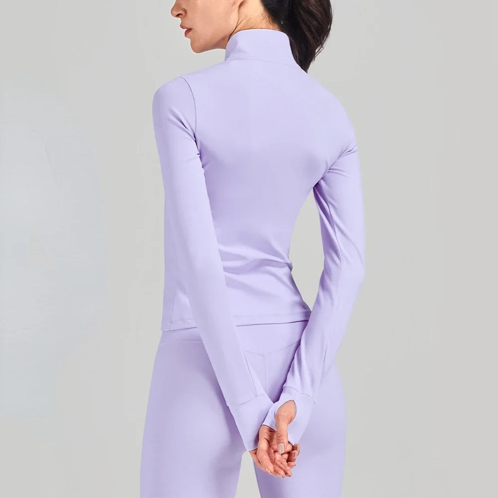 Full Zip Long Sleeve Sports Sweatshirt
