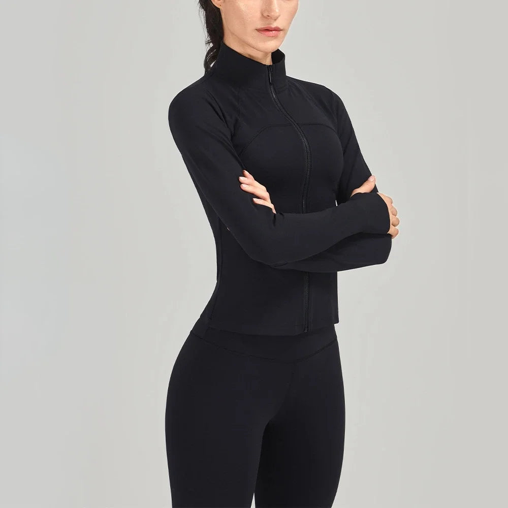 Full Zip Long Sleeve Sports Sweatshirt