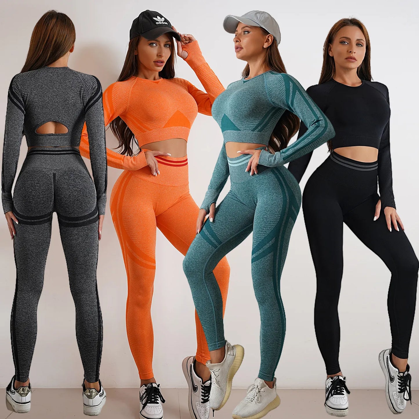 Yoga Sets Sports Fitness High Waist