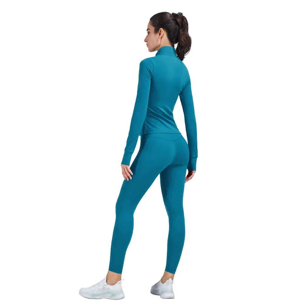 Full Zip Long Sleeve Sports Sweatshirt